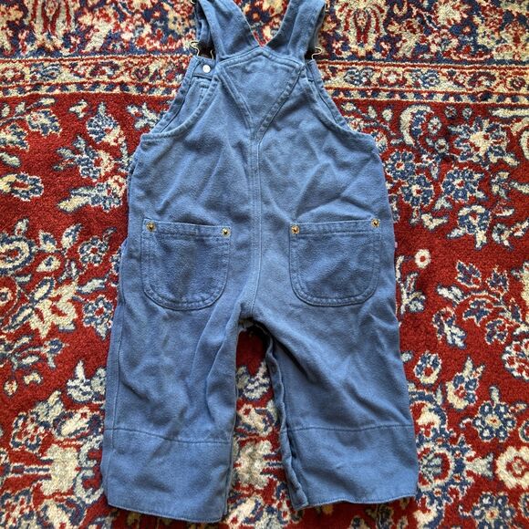 Ralph Lauren Polo Jeans Co Blue Bib Overalls Infant 3-6 mos Vintage - Picture 5 of 5